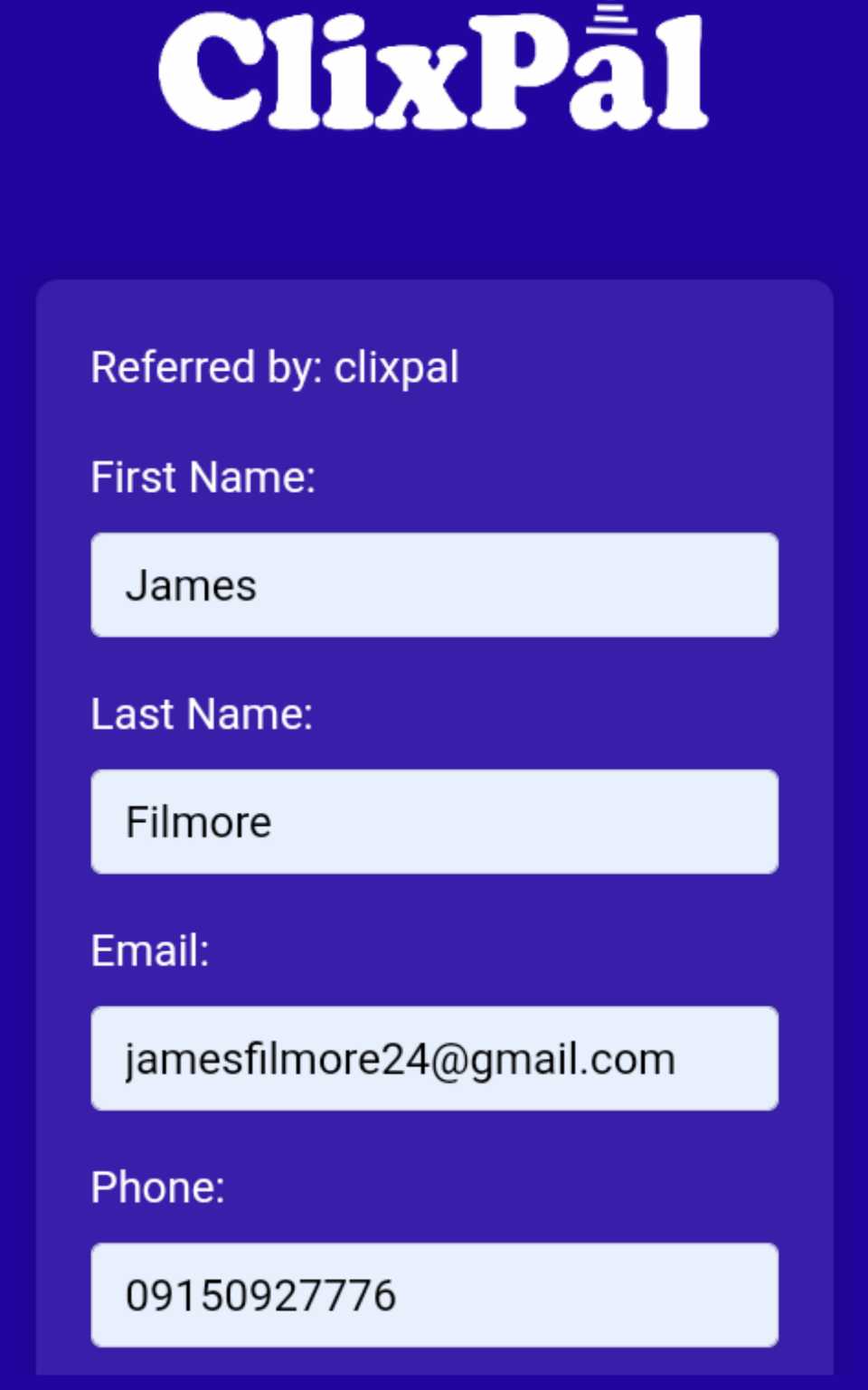 Clixpal.ng Registration